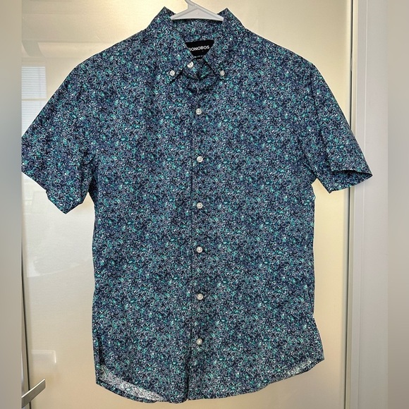 Bonobos Other - Bonobos Slim fit blue floral print button up size Small